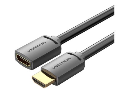 CABLE HDMI MALE/FEMALE 4K/0.5M BLACK