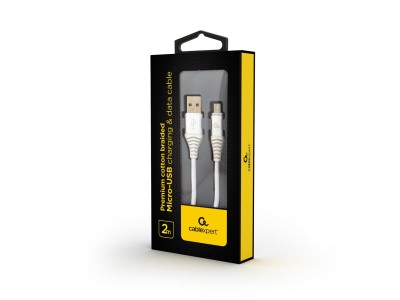 CABLE USB2 TO MICRO-USB 2M/CC-USB2B-AMMBM-2M-BW2 GEMBIRD
