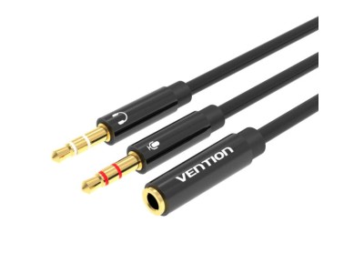 CABLE AUDIO 2X3.5MM TO 3