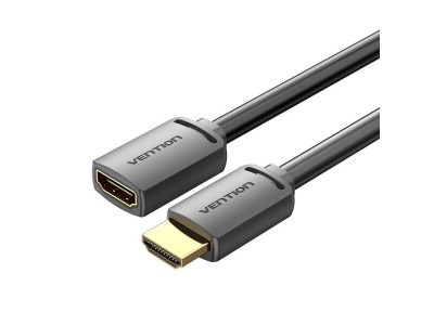 CABLE HDMI MALE/FEMALE 4K/1M BLACK AHCBF