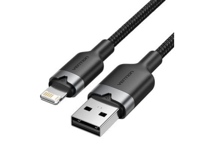 CABLE USB2.0 TO LIGHTNING/1M BLACK