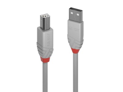 CABLE USB2 A-B 2M/ANTHRA GREY36683 LINDY