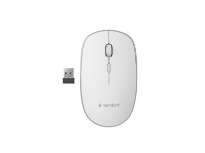 MOUSE USB OPTICAL WRL/WHITE MUSW-4B-01-W GEMBIRD