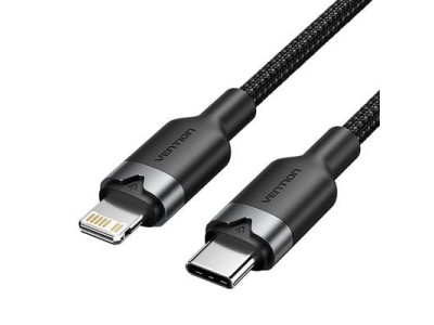 CABLE USB-C TO LIGHTNING/2M BLACK LALBH