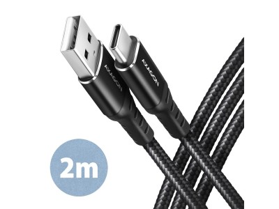 CABLE USB-C TO USB2.0 2M/BLACK
