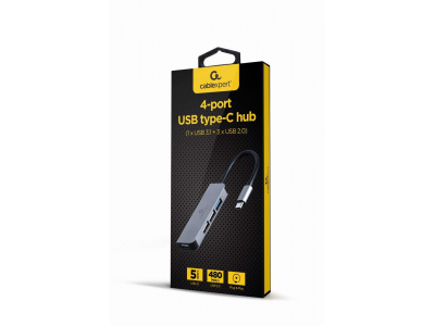 I/O HUB USB-C 4PORT/UHB-CM-U3P1U2P3-01 GEMBIRD