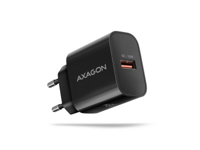 MOBILE CHARGER WALL USB 18W/1PORT BLACK