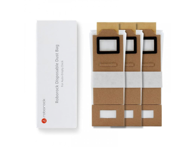 Vacuum Cleaner Accessory|ROBOROCK|Disposable Dust Bag 3pcs|White|For