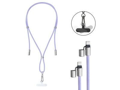 CABLE USB-C TO USB-C 1.65M/LANYARD