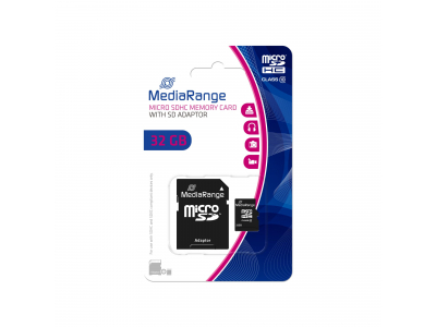 MEMORY MICRO SDHC 32GB C10/W/ADAPTER MR959