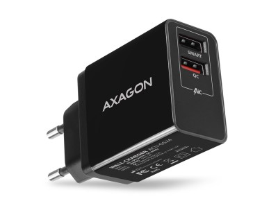 MOBILE CHARGER WALL USB 24W/2PORT ACU-QS24