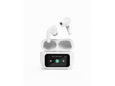 HEADSET BLUETOOTH/WHITE TWS-LCD-ANC-01-W GEMBIRD