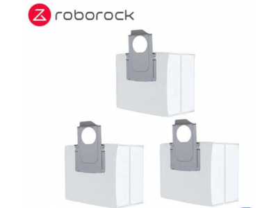 Vacuum Cleaner Accessory|ROBOROCK|Disposable Dust Bag 3pcs|White|For