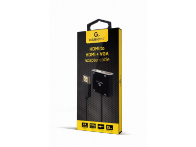 I/O ADAPTER HDMI TO HDMI/VGA/A-HDMIM-HDMIFVGAF-01 GEMBIRD