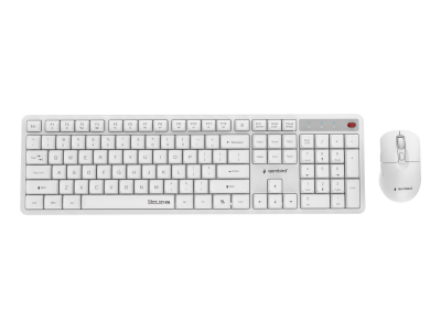 KEYBOARD +MOUSE WRL ENG/WHITE KBS-WMS-01-W GEMBIRD