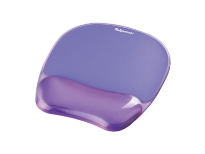 MOUSE PAD CRYSTAL GEL/PURPLE 9144104 FELLOWES