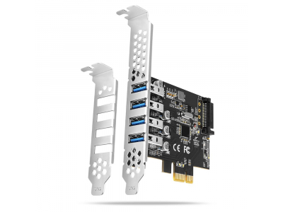 I/O CARD USB PCIE 4PORT/PCEU-43RS AXAGON
