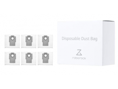 Vacuum Cleaner Accessory|ROBOROCK|Disposable Dust Bag 6pcs|White|For
