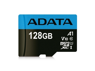 MEMORY MICRO SDXC 128GB W/AD./AUSDX128GUICL10A1-RA1