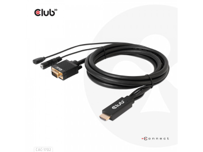 CABLE HDMI TO VGA 2M/M/M CAC-1712