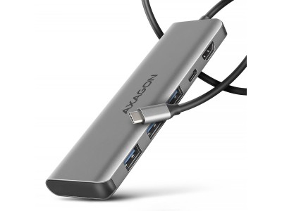 I/O HUB USB-C 5IN1/1M HMC-5H AXAGON