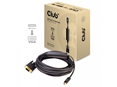 CABLE USB-C TO VGA 5M/M/M CAC-1512