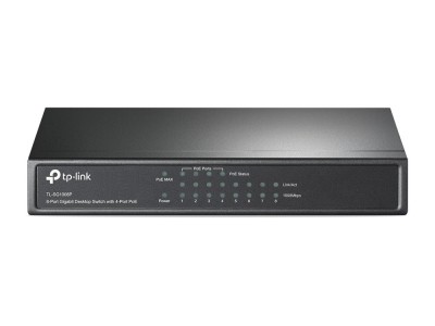 Switch|TP-LINK|8x10Base-T / 100Base-TX / 1000Base-T|TL-SG1008P