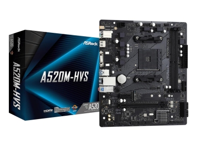 Mainboard|ASROCK|AMD A520|SAM4|Micro-ATX|Memory DDR4|Memory slots 2|1xPCI-Express 3
