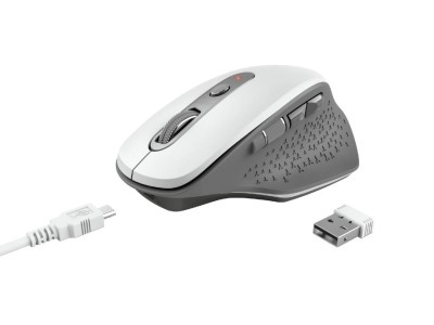 MOUSE USB OPTICAL WRL/OZAA WHITE 24035