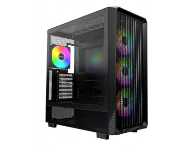 Case|MONTECH|X5|MidiTower|Case product features Transparent panel|Not included|Colour