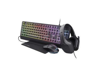 KEYBOARD +MOUSE GXT792 QUADROX/4-IN-1 BUNDLE ENG