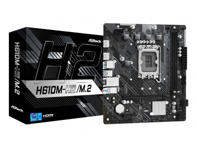 Mainboard|ASROCK|Intel H610|LGA1700|Micro-ATX|Memory DDR4|Memory slots 2|1xPCI-Express 3