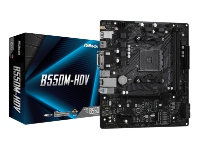 Mainboard|ASROCK|AMD B550|SAM4|MicroATX|1xPCI-Express 3.0 1x|1xM.2|1xPCI-Express