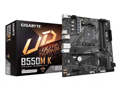 Mainboard|GIGABYTE|AMD B550|SAM4|Micro-ATX|Memory DDR4|Memory slots 4|1xPCI-Express 3