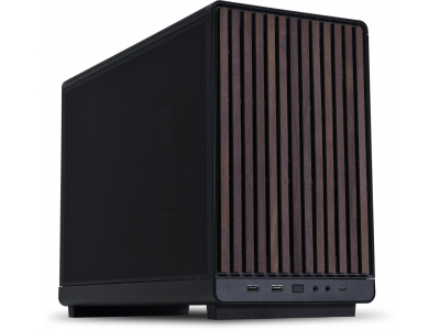 Case|LIAN LI|micro ATX/Micro-ITX|Black/Wood|Micro Tower|PC|Lian Li A3-mATX