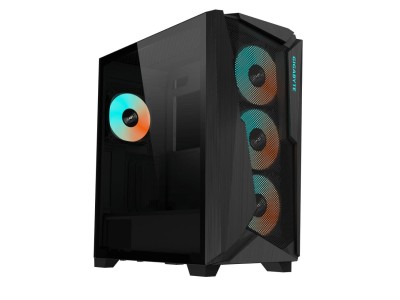Case|GIGABYTE|C301G V2 BLACK|MidiTower|Case product features Transparent