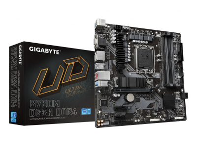 Mainboard|GIGABYTE|B760M DS3H DDR4|Intel B760 Express|LGA 1700|micro