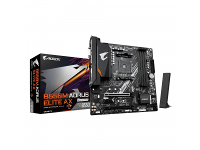 Mainboard|GIGABYTE|AMD B550|Socket AM4|micro ATX|RAM DDR4-SDRAM|4xSlots|Wi-Fi Yes|Bluetooth