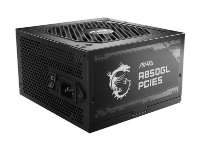 Power Supply|MSI|850 Watts|Efficiency 80 PLUS GOLD|PFC