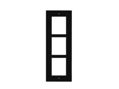 ENTRY PANEL 3MOD. FLUSH FRAME/BLACK/ IP
