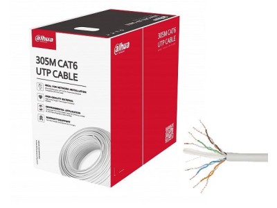 CABLE CAT6 UTP 305M WHITE/PFM920I-6UN-C DAHUA
