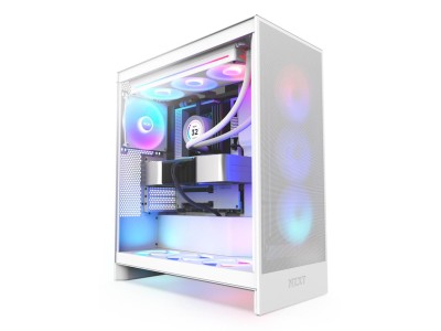 Case|NZXT|H7 Flow RGB|MidiTower|ATX|EATX|MicroATX|MiniITX|Colour White|CM-H72FW-R1