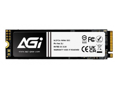 SSD|AGI TECHNOLOGY|600xTBW rating|MTBF 1600000 h|Read speed