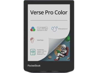 E-Reader|POCKETBOOK|Verse Pro Color|6"|1072x1448|1xUSB-C|Wireless LAN|Bluetooth|Dark Blue|PB634K3-1-WW