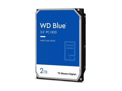 HDD|WESTERN DIGITAL|Blue|2TB|SATA 3.0|64 MB|5400 rpm|3