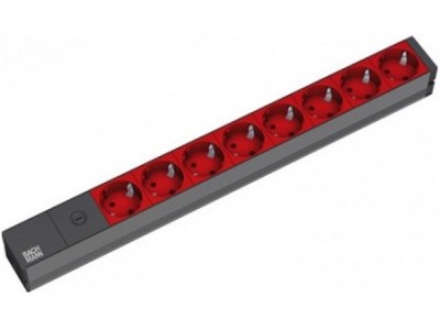 Bachmann 48,30cm (19)-Steckdosenleiste ALU, 8-fach