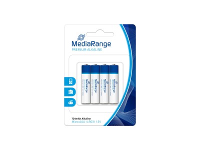 MediaRange Batterie Premium Alkaline AAA/LR03 1