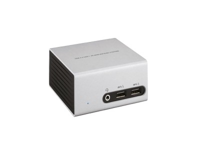 Club3D 4K Mini-Dockingst USB3 ->4xUSB3/HDMI/DVI/LAN silber