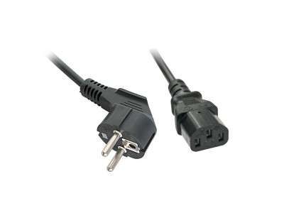 LINDY IEC-Netzkabel 5m Schuko-Winkelst. IEC320C13