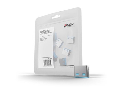 LINDY USB Typ A Portschlösser 10xBlau